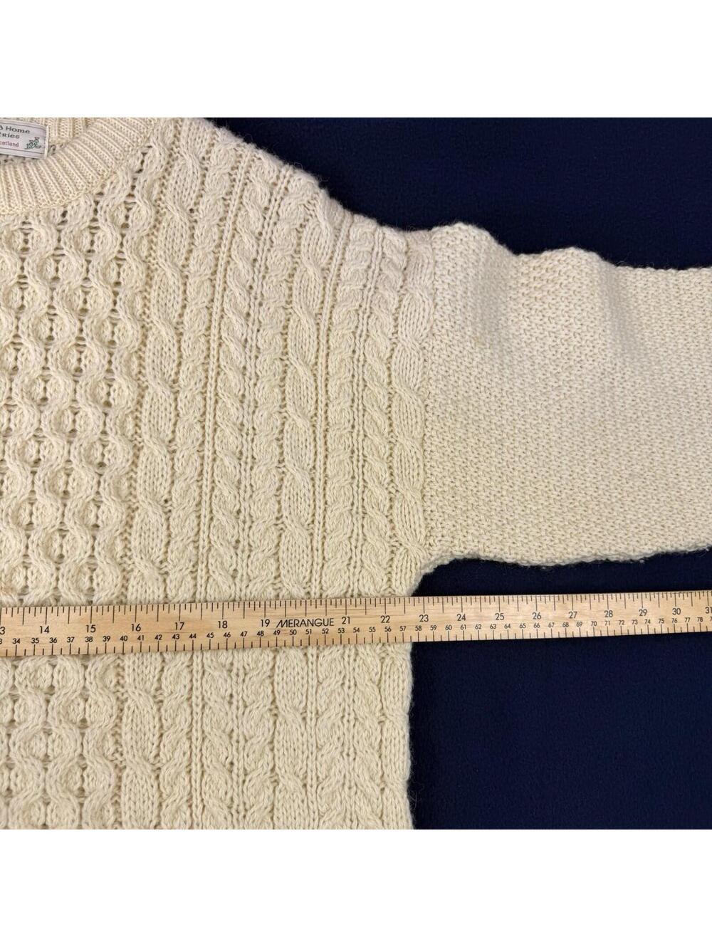 Highland Vinatge Home Industries Pure scotaland wool sweater Women XL Made in UK - Picture 5 of 9